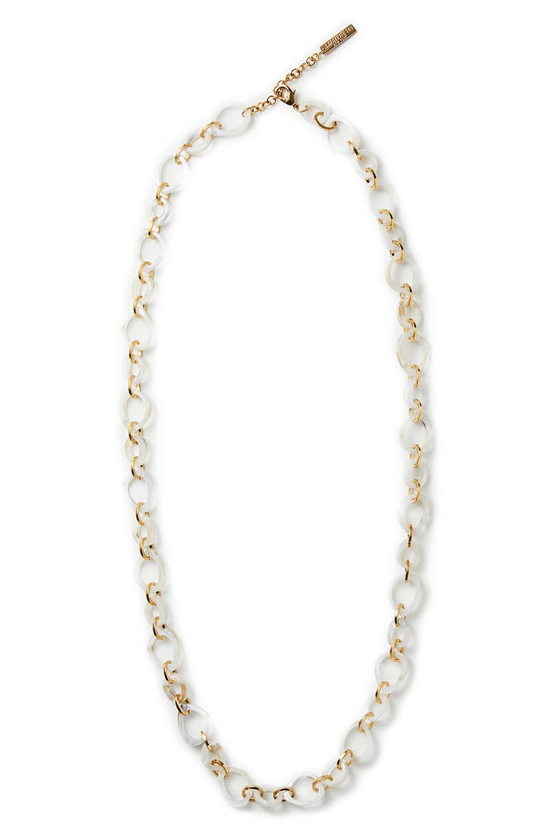 Marbled Irregular Necklace, Main, color, CLOUD MULTI