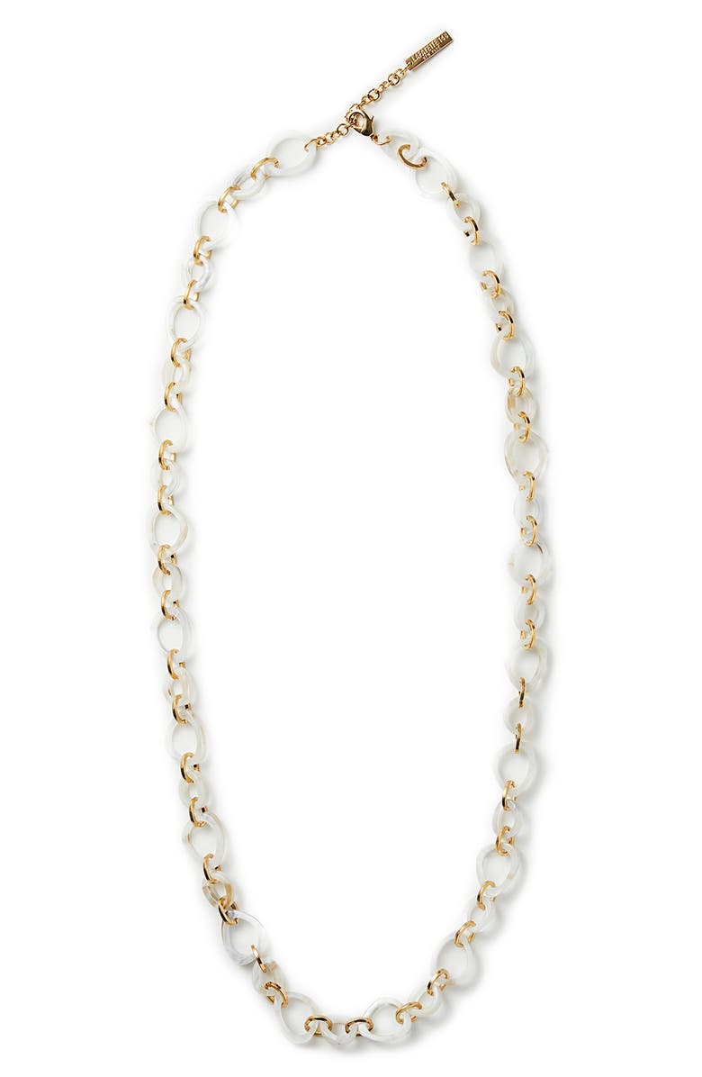 Lafayette 148 New York Marbled Irregular Necklace, Main, color, 