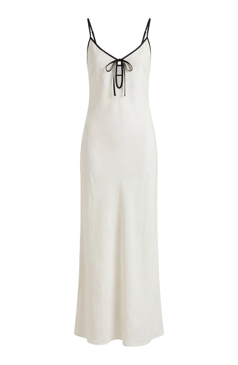 Onia Soleil Slip Dress, Alternate, color, Egret/Black