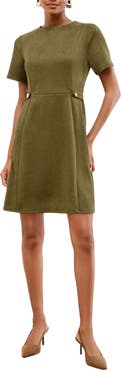 Lipsy Suedette Faux Suede Sheath Minidress