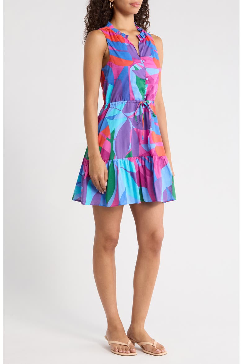 Vemmy Abstract Print Itzelk Shift Dress, Alternate, color, MAGENTA-BLUE-GREEN