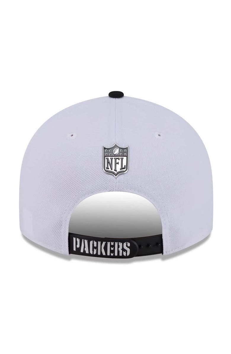 New Era Men's New Era  White/Black Green Bay Packers 2026 NFL Draft Pre-Curved 9FIFTY Snapback Hat, Alternate, color, White