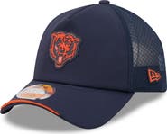 New Era Men's New Era Navy Chicago Bears 2026 Sideline Apex 9FORTY Adjustable Trucker Hat