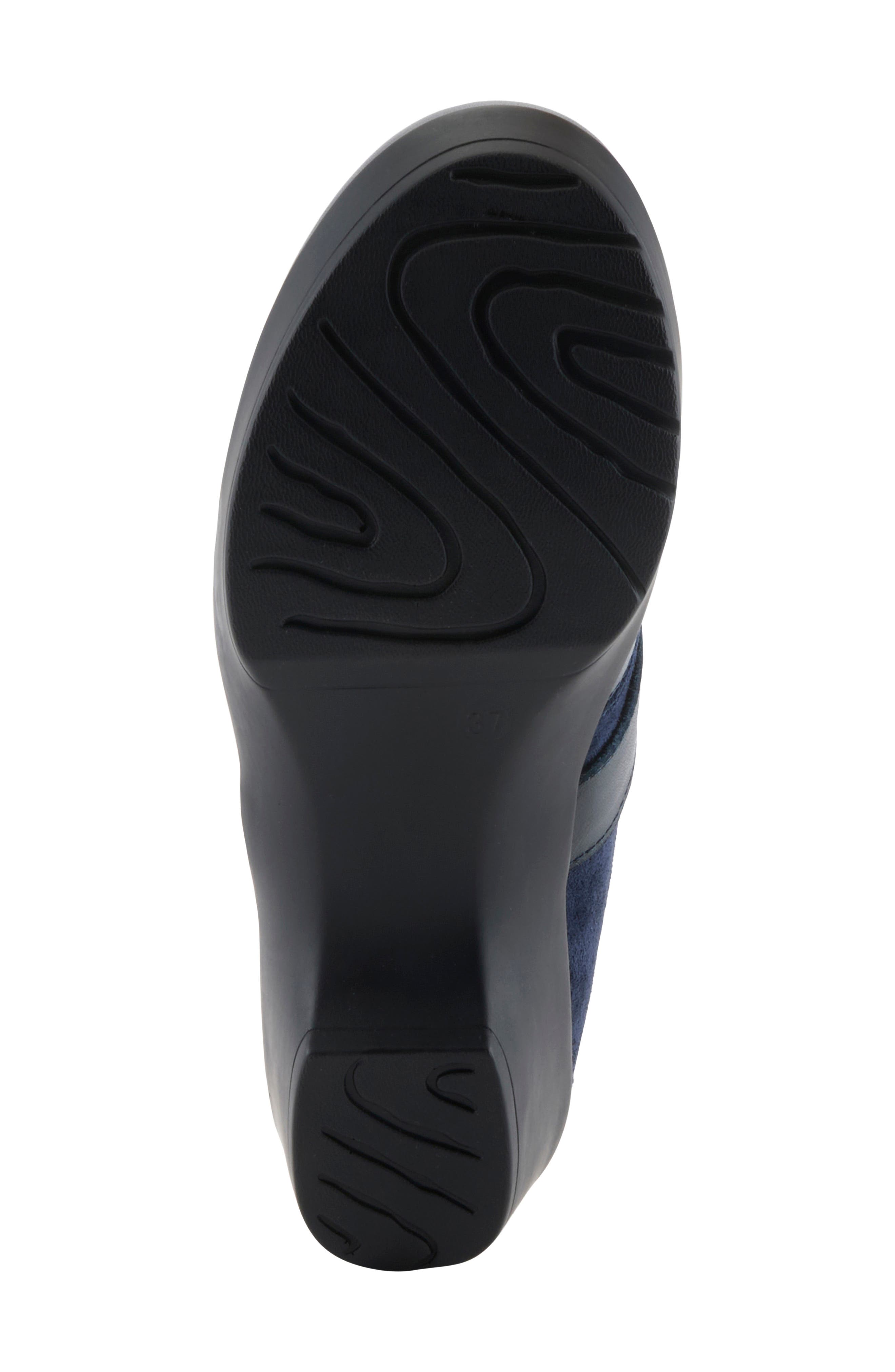 Cimika Leather Clog, Alternate, color, NAVY