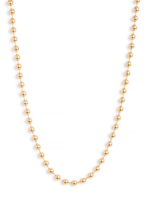 16-Inch Shot Bead Chain Necklace