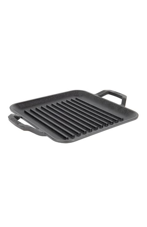 Square Grill Pan Cast Iron Pre-Seasoned