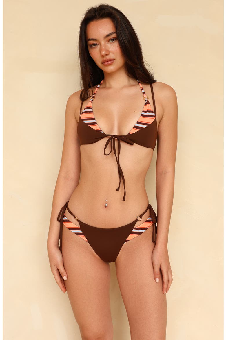 Sultry Super Cheeky Bikini Bottom, Alternate, color, Espresso