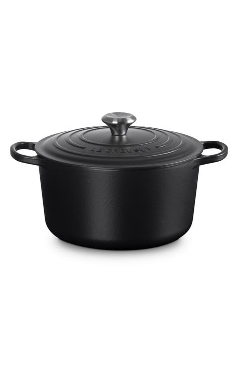 Signature 6.5-Quart Round Enamel Cast Iron Dutch Oven