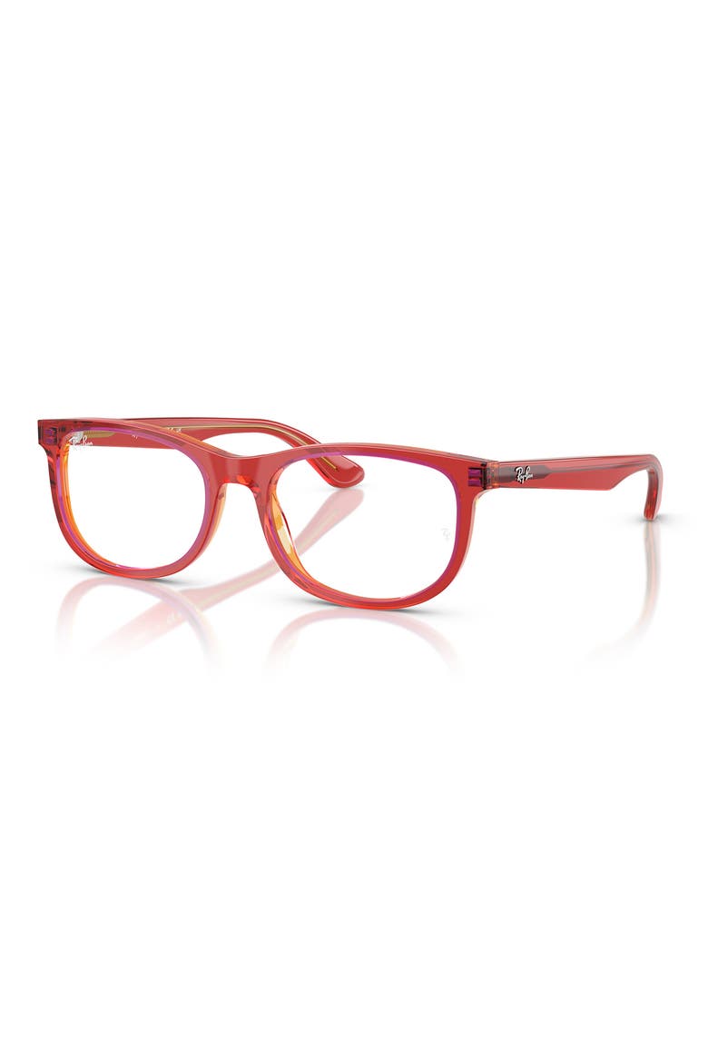 46mm Rectangle optical glasses, Alternate, color, RED