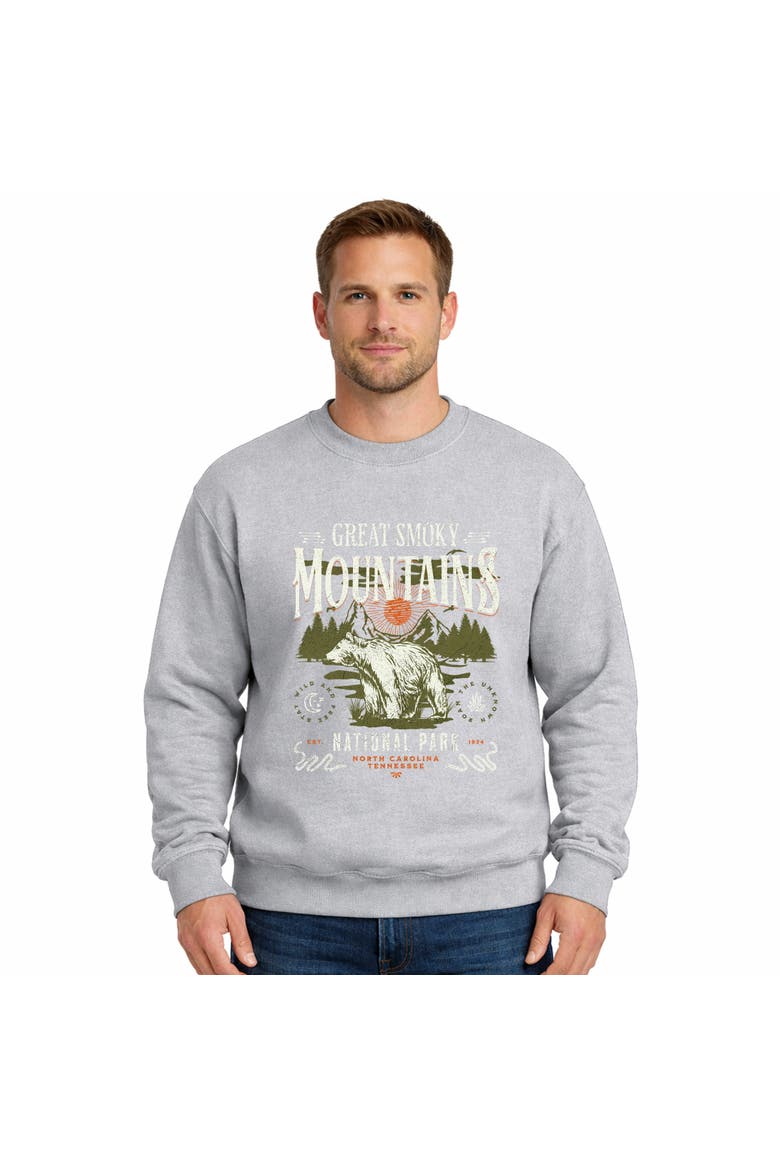 Great Smokey Mountains National Park Bear Sweatshirt, Main, color, Graphite