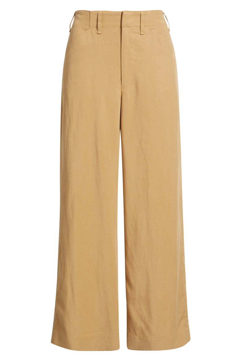 Allison Ankle Wide Leg Pants, Alternate, color, FAWN