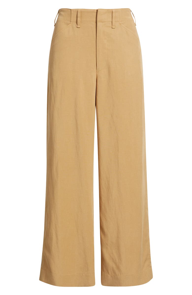 rag & bone Allison Ankle Wide Leg Pants, Alternate, color, Fawn