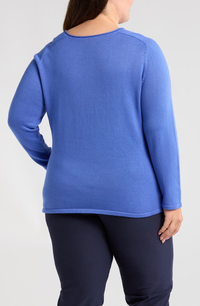 Eileen Fisher Raglan Sleeve Organic Cotton Blend Sweater, Alternate, color,