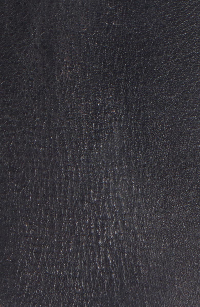 Chloé C Buckle Leather Belt, Alternate, color, Black