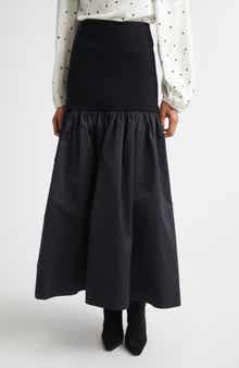 Cami Mixed Media Maxi Skirt