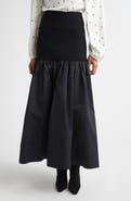 A.L.C. Cami Mixed Media Maxi Skirt