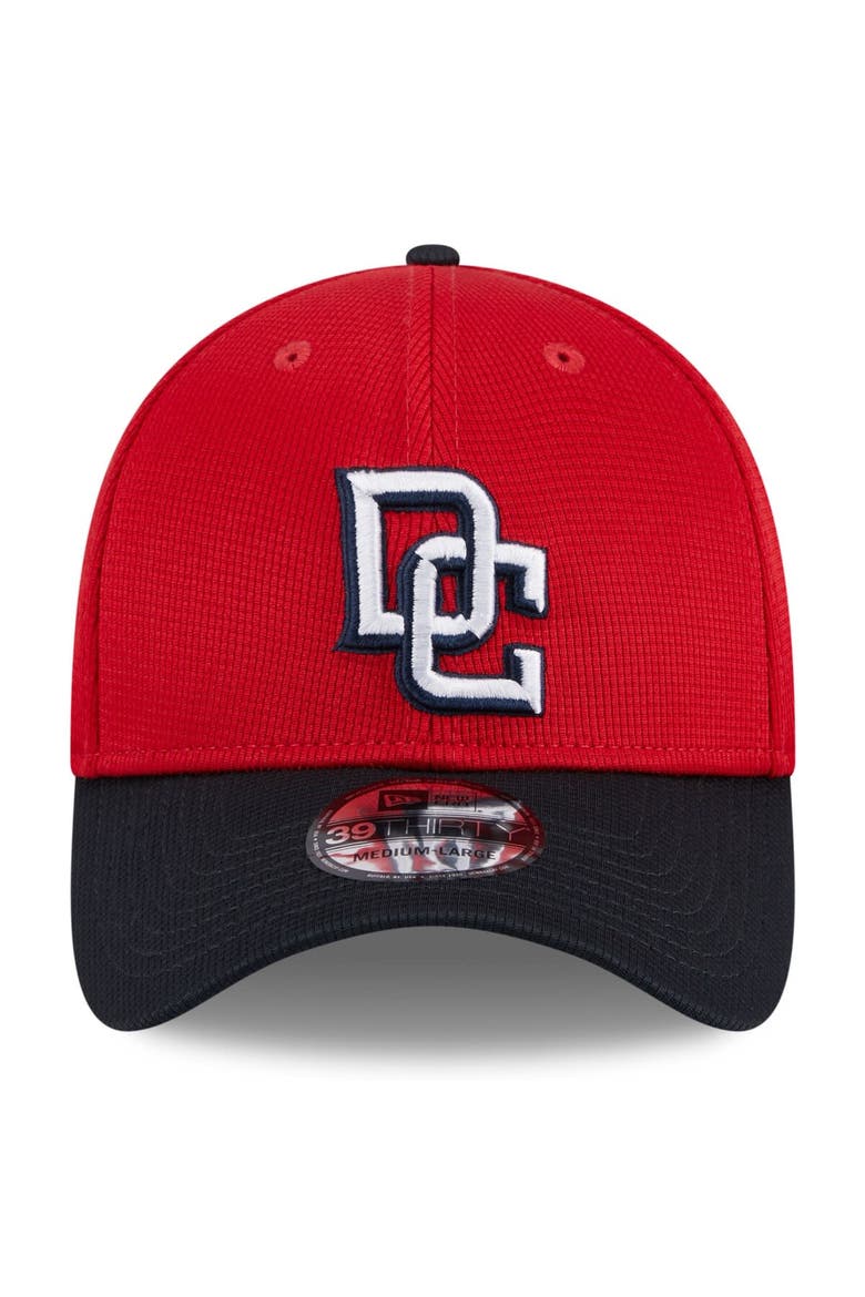 Men's New Era  Red Washington Nationals 2024 Batting Practice 39THIRTY Flex Hat, Alternate, color, Red