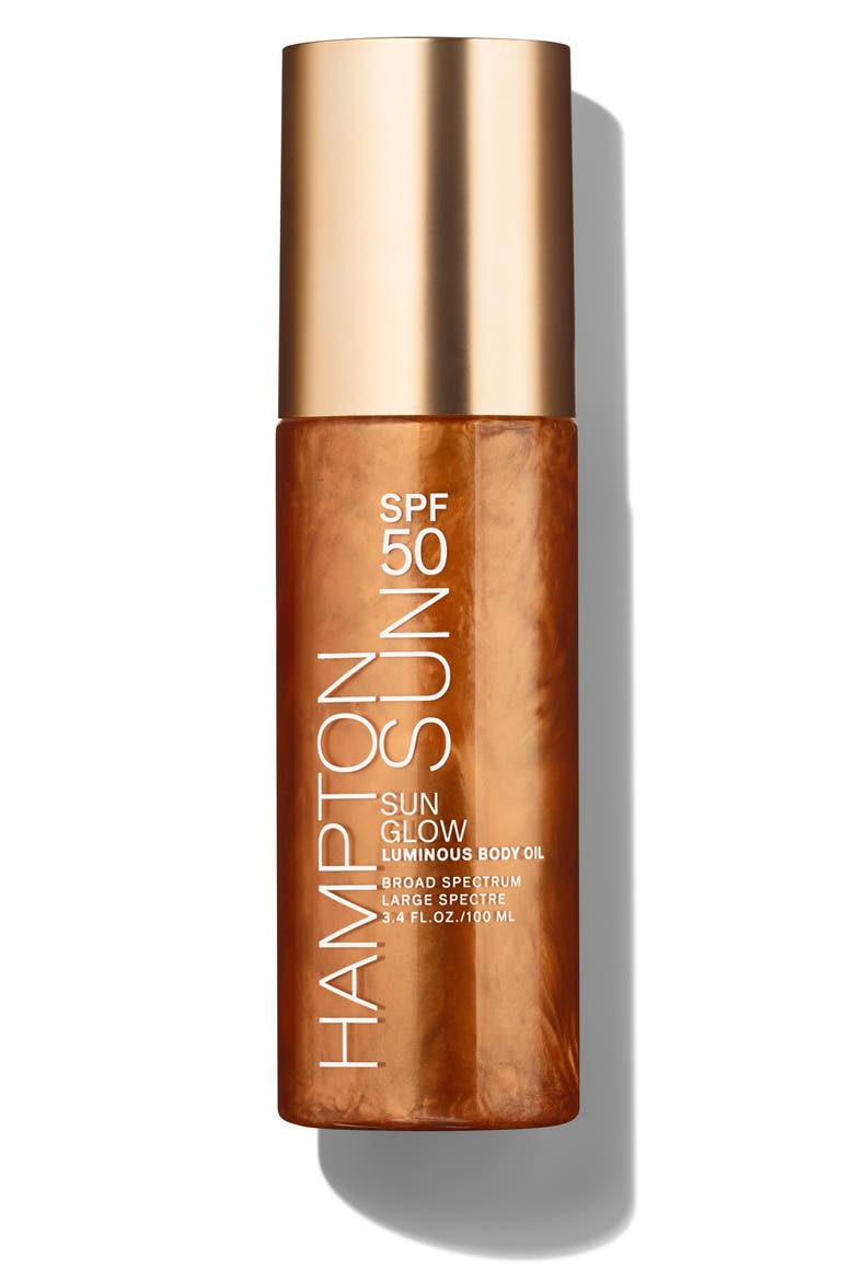 SPF 50 Sun Glow Luminous Body Oil, Main, color, None