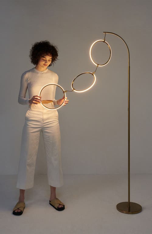 Brightech Nova 74" Novelty Halo Integrated Led Floor Lamp With 3-way Dimming