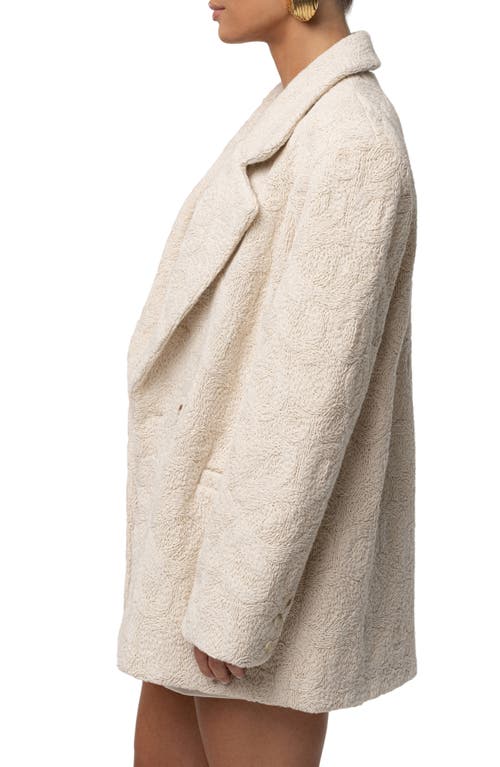Jluxlabel Avenue Oversize Knit Blazer In White