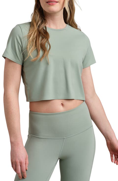 Serene Crop Performance T-Shirt