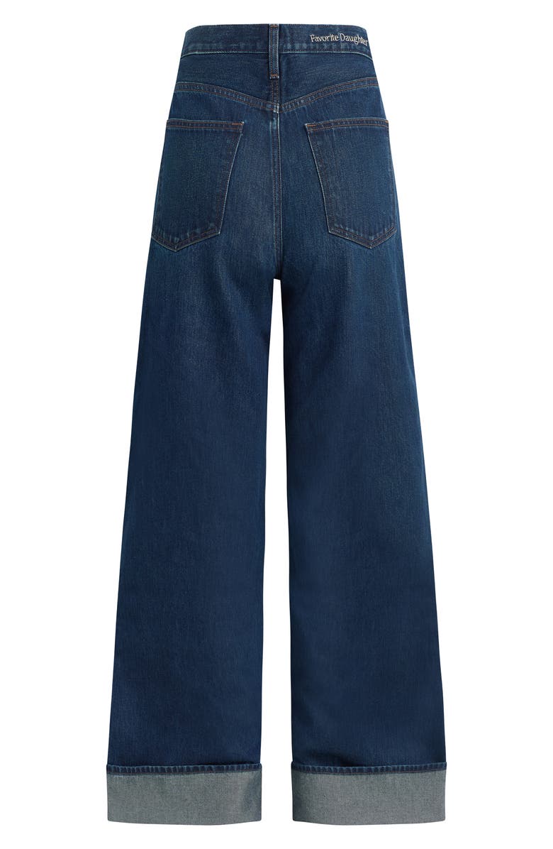 Favorite Daughter The Masha Cuffed High Waist Wide Leg Jeans, Alternate, color, Belmont