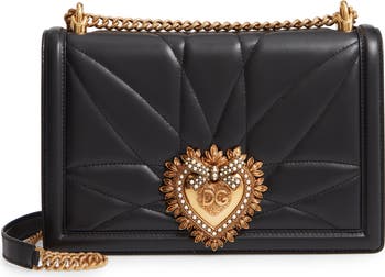 【DOLCE&GABBANA】DEVOTION ショルダーバッグ ラージ Dolce&Gabbana Large Devotion Lambskin Leather Shoulder Bag