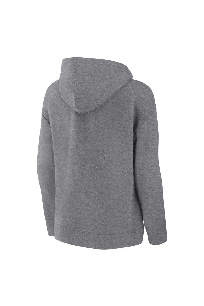 Women's Profile Heather Gray Boston Red Sox Plus Size Pullover Hoodie, Alternate, color, Heather Gray