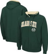 COLOSSEUM Men's Colosseum Green Colorado State Rams Arch & Logo 3.0 Full-Zip Hoodie