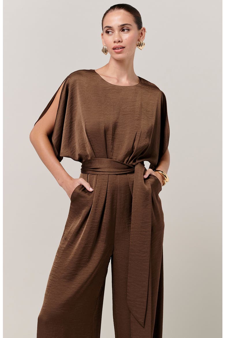 Mona Jumpsuit, Alternate, color, Chocolate