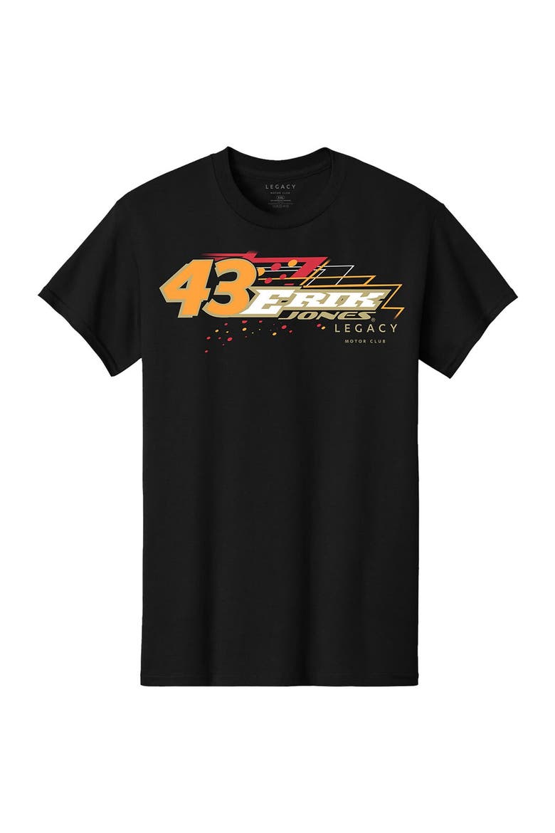 Men's LEGACY Motor Club Team Collection  Black Erik Jones Family Dollar Car T-Shirt, Alternate, color, Black