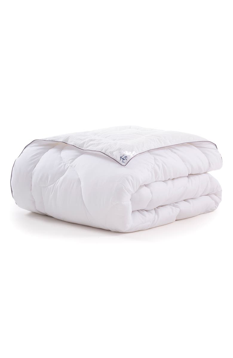 Brooks Brothers Wellsoft Turkish Cotton Comforter, Main, color, White