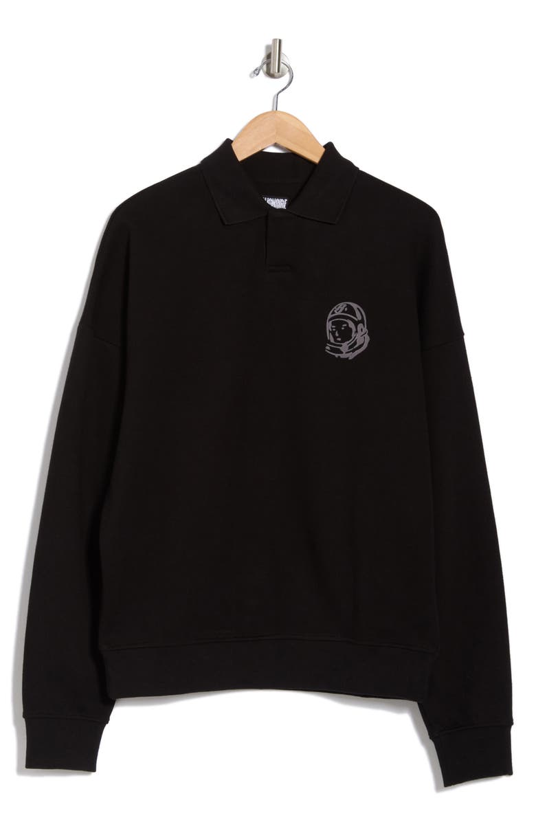 Billionaire Boys Club Paradox Cotton Graphic Polo Sweatshirt, Alternate, color,