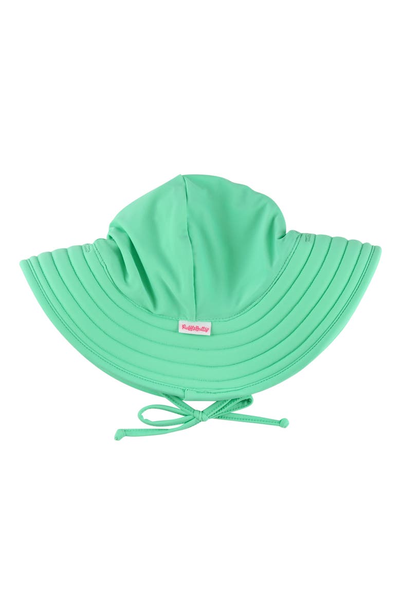 RuffleButts Girls UPF50+ Sun Protected Swim Hat, Main, color, Spring Bud