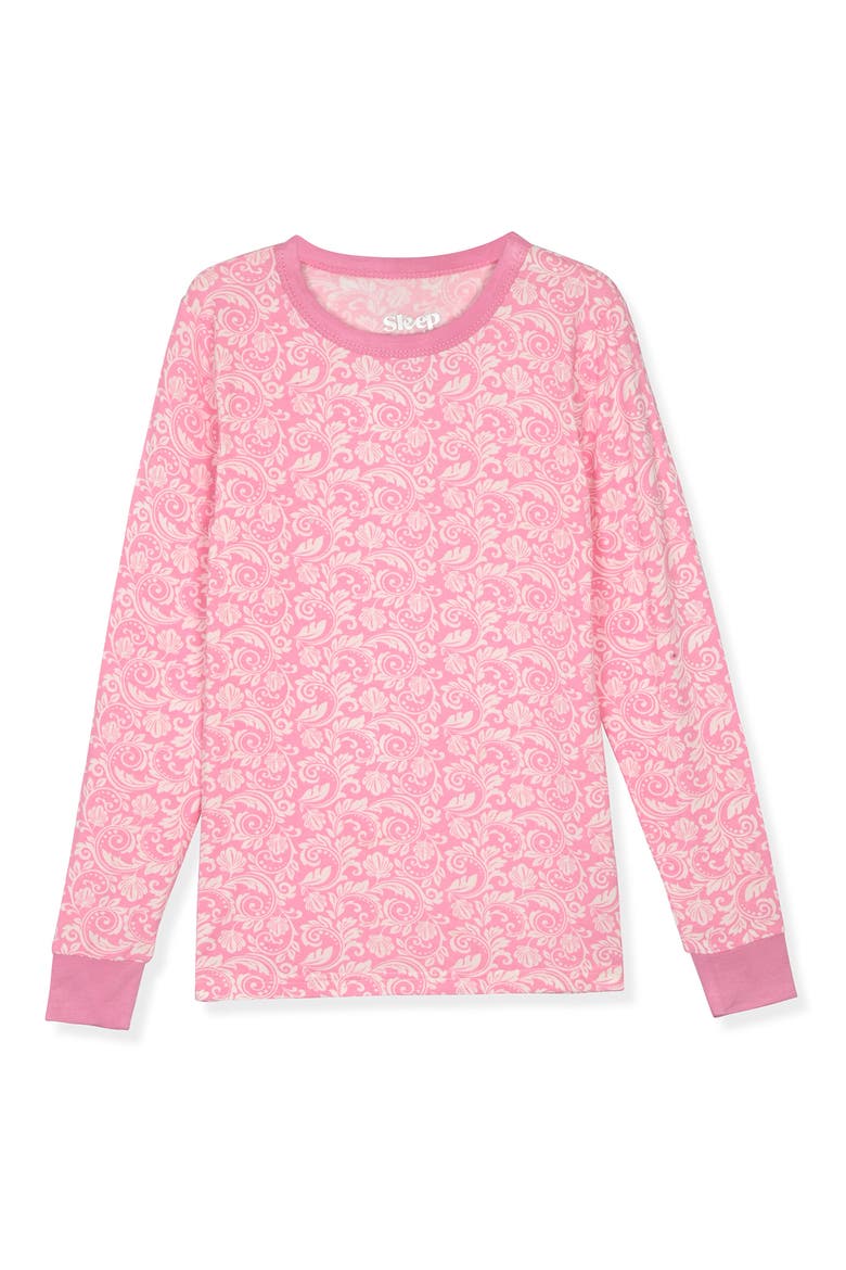 Assorted 2-Pack Print Fitted Two-Piece Pajamas, Alternate, color, PINK/ WHITE MULTI