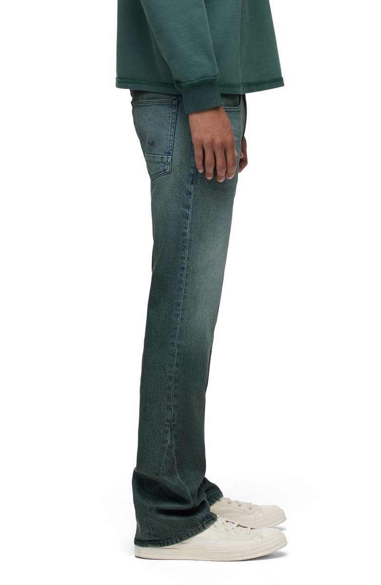 Hudson Jeans Walker Coated Kick Flare Jeans, Alternate, color, 