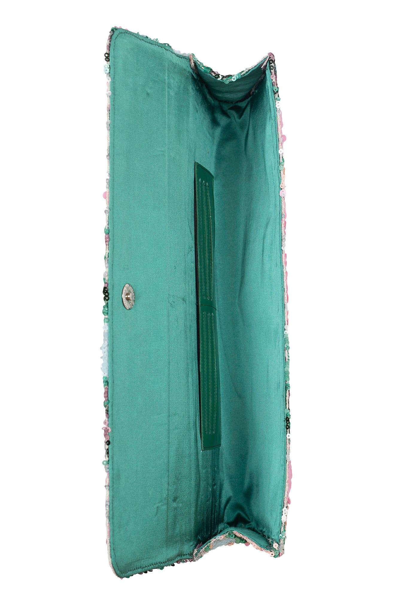 Jeffrey Campbell Disco Sequin Clutch, Alternate, color, Teal Multi