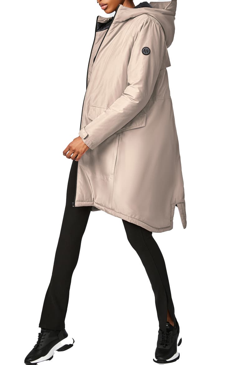 Insulated Hooded Raincoat, Alternate, color, FRAPPE