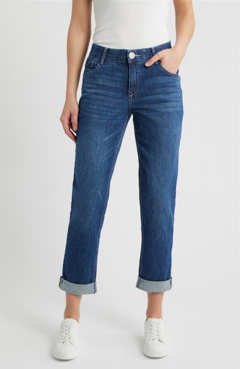 Gemma 'Ab'Solution High Waist Girlfriend Jeans