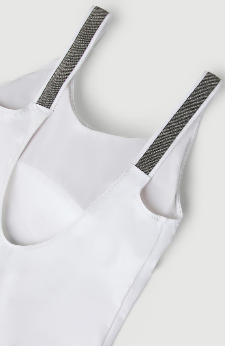 Brunello Cucinelli One-piece swimsuit, Alternate, color, White