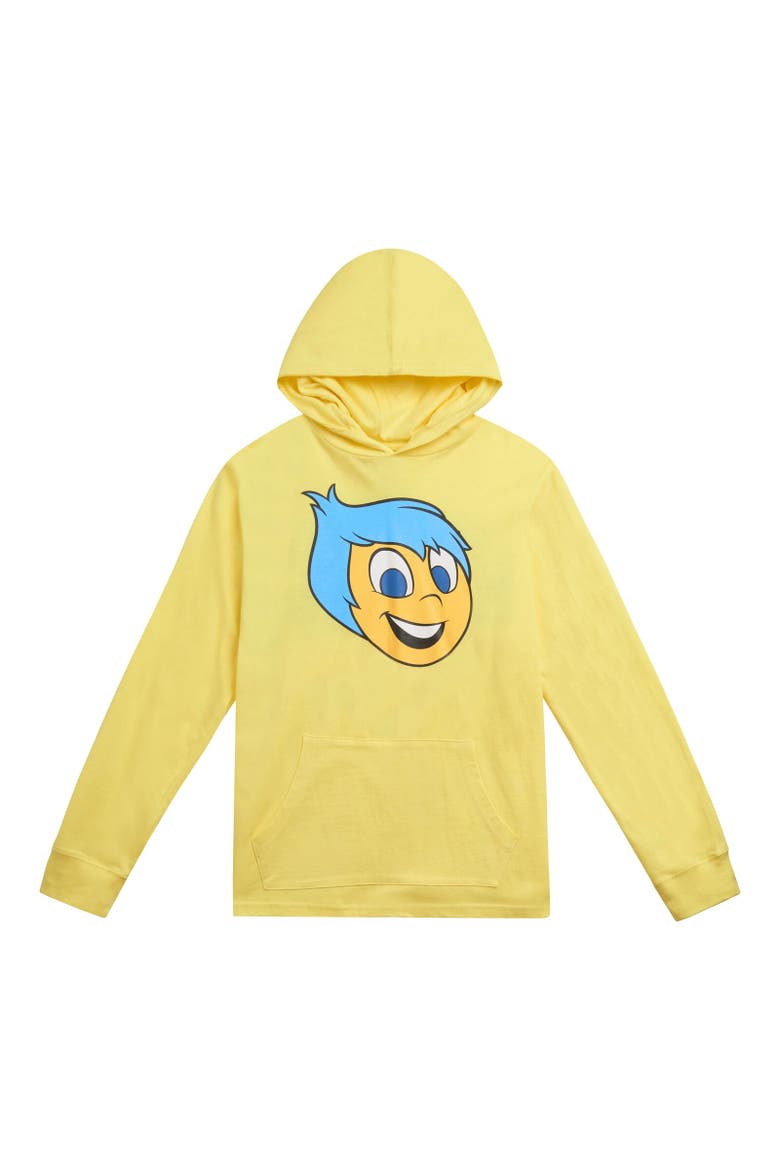 Inside Out Long Sleeve Hooded T-Shirt, Main, color, Joy Yellow
