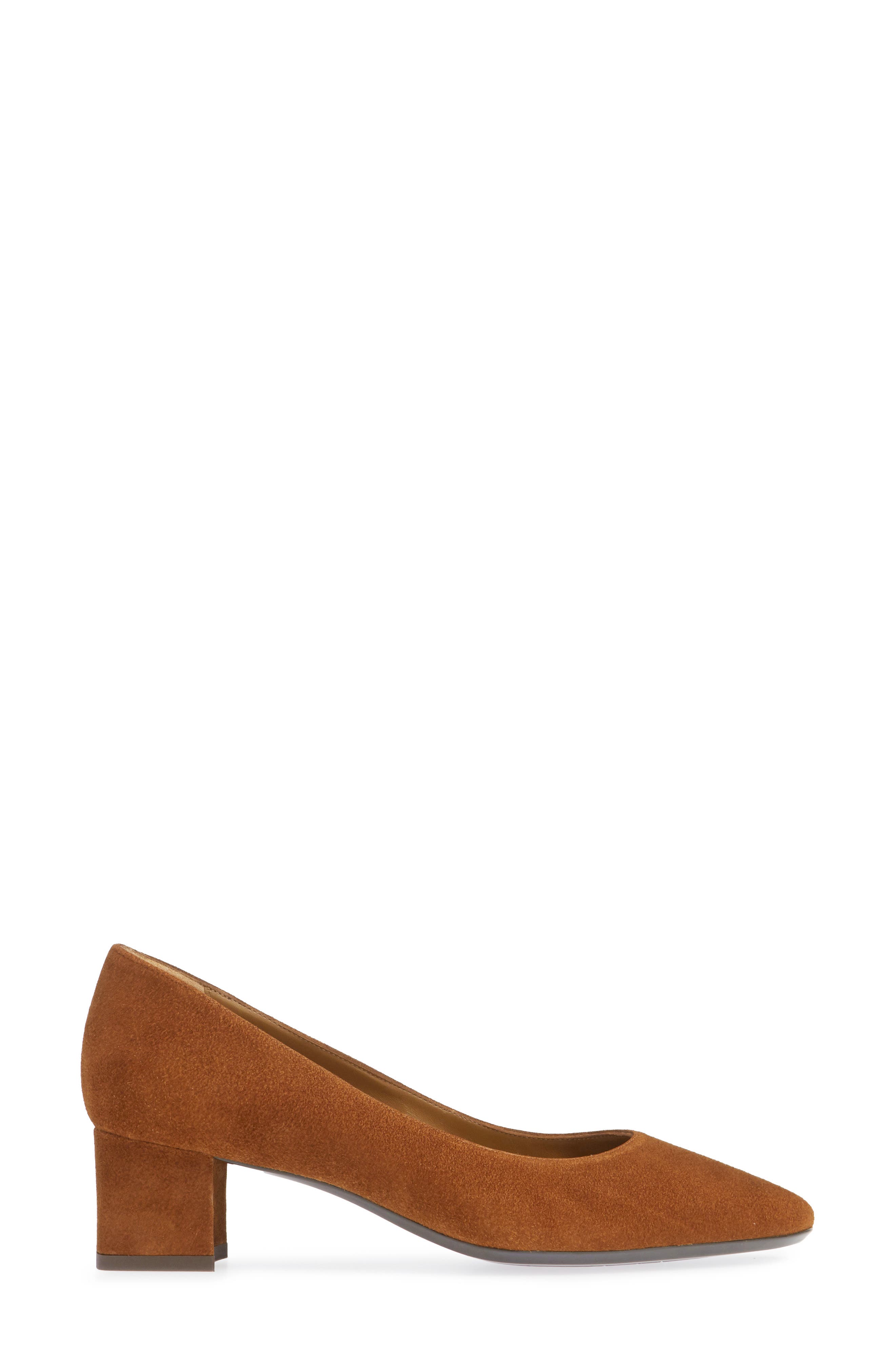 Aquatalia Pasha Weatherproof Pump, Alternate, color, Caramel Suede