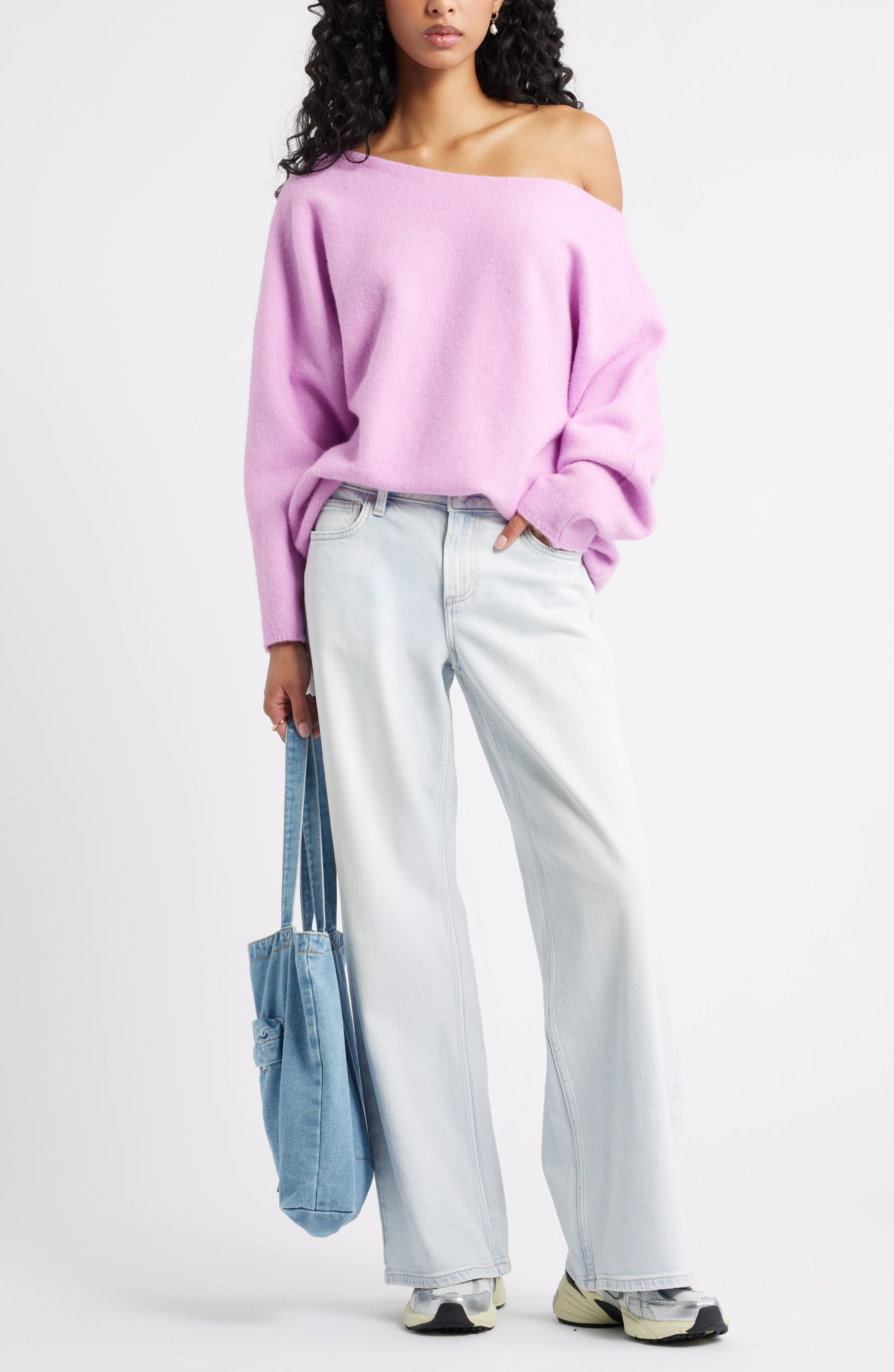 Lofty Boat Neck Oversize Sweater - image 4