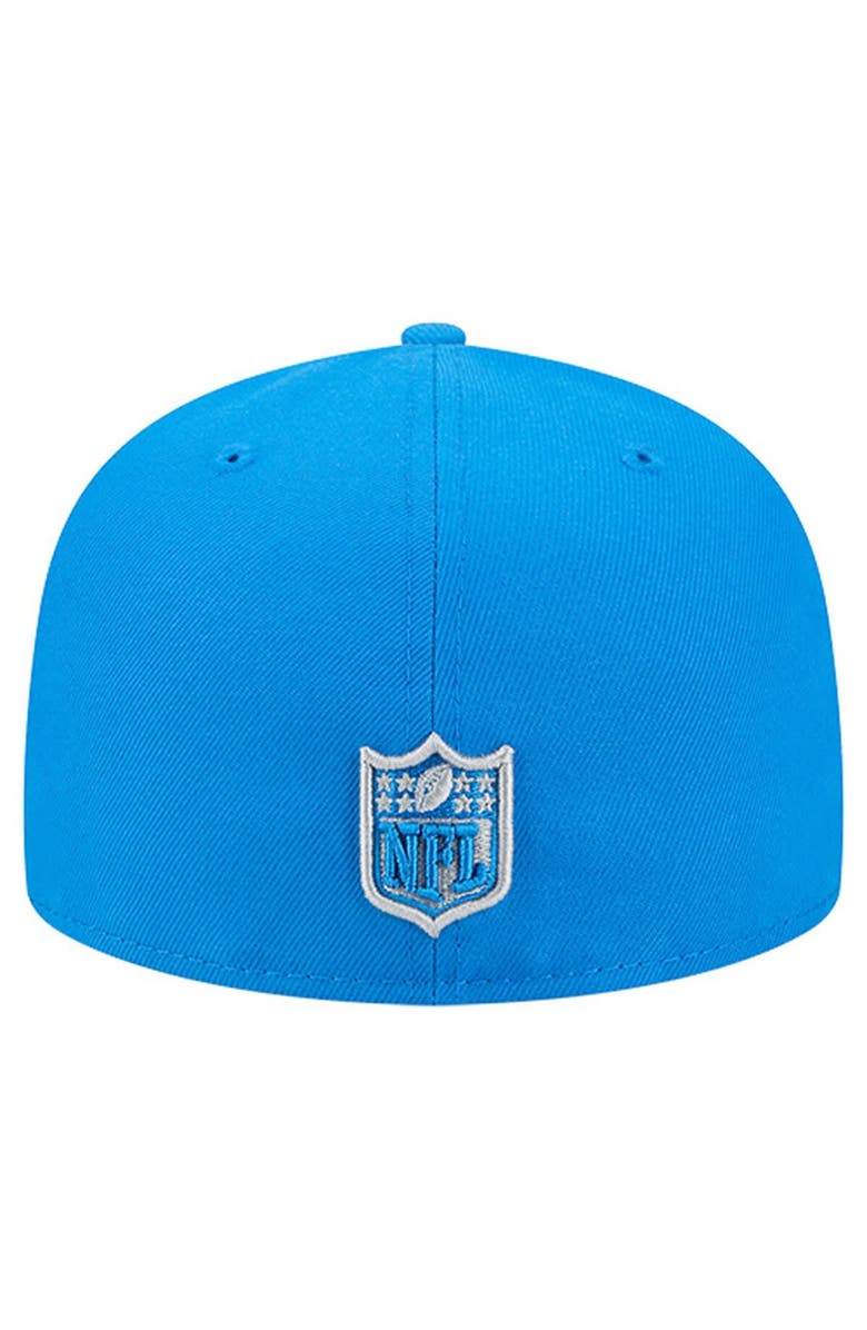 New Era Men's New Era Blue Detroit Lions Group Chat 59FIFTY Fitted Hat, Alternate, color, Blue