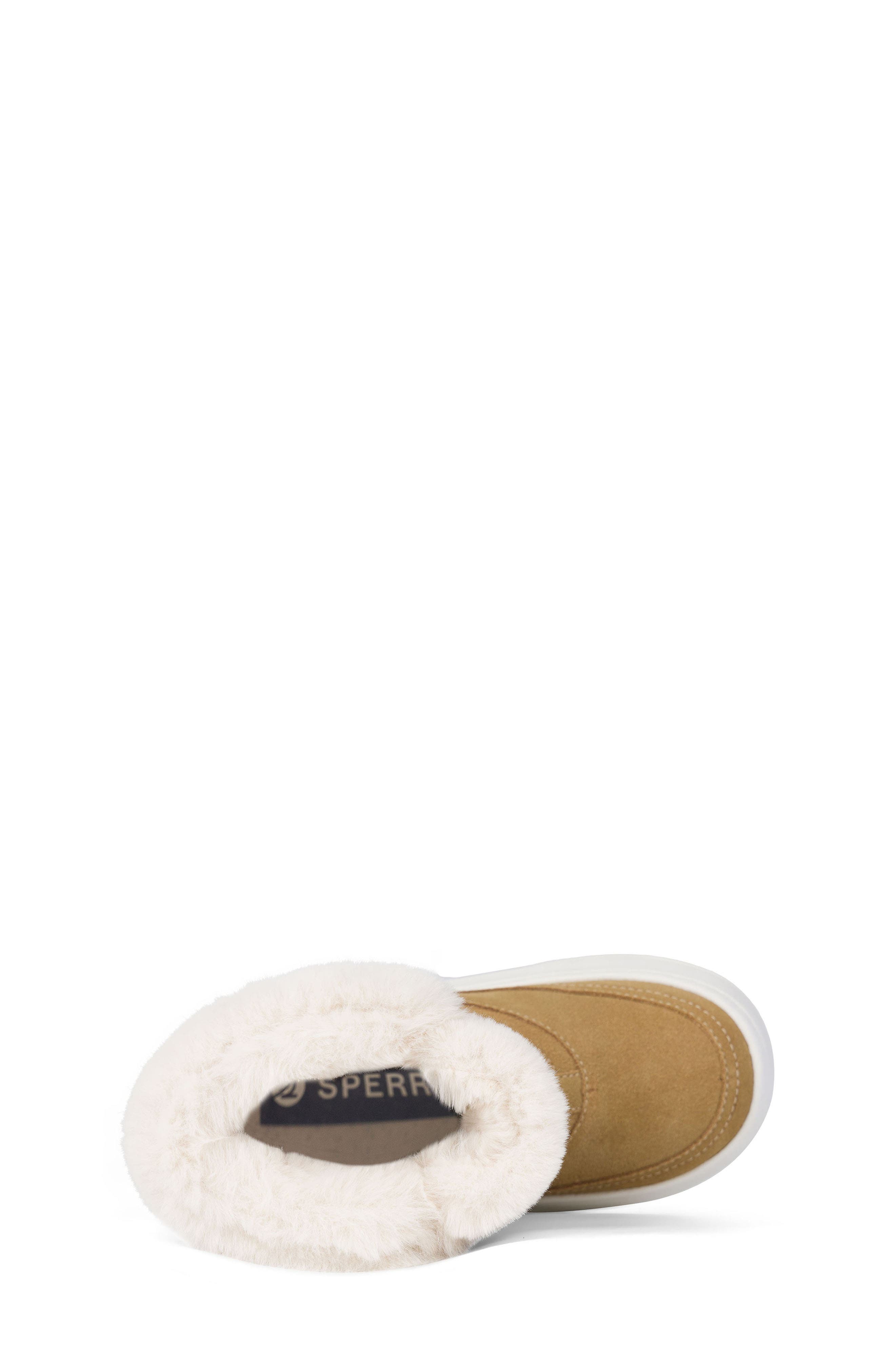 Kids' Nora Boot with Faux Fur Trim, Alternate, color, TAN