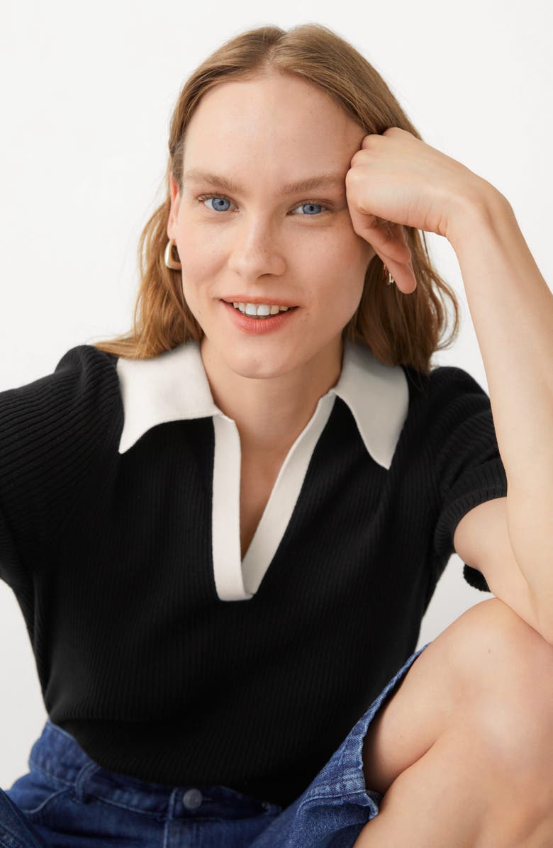 & Other Stories Rib Polo Shirt, Alternate, color, 