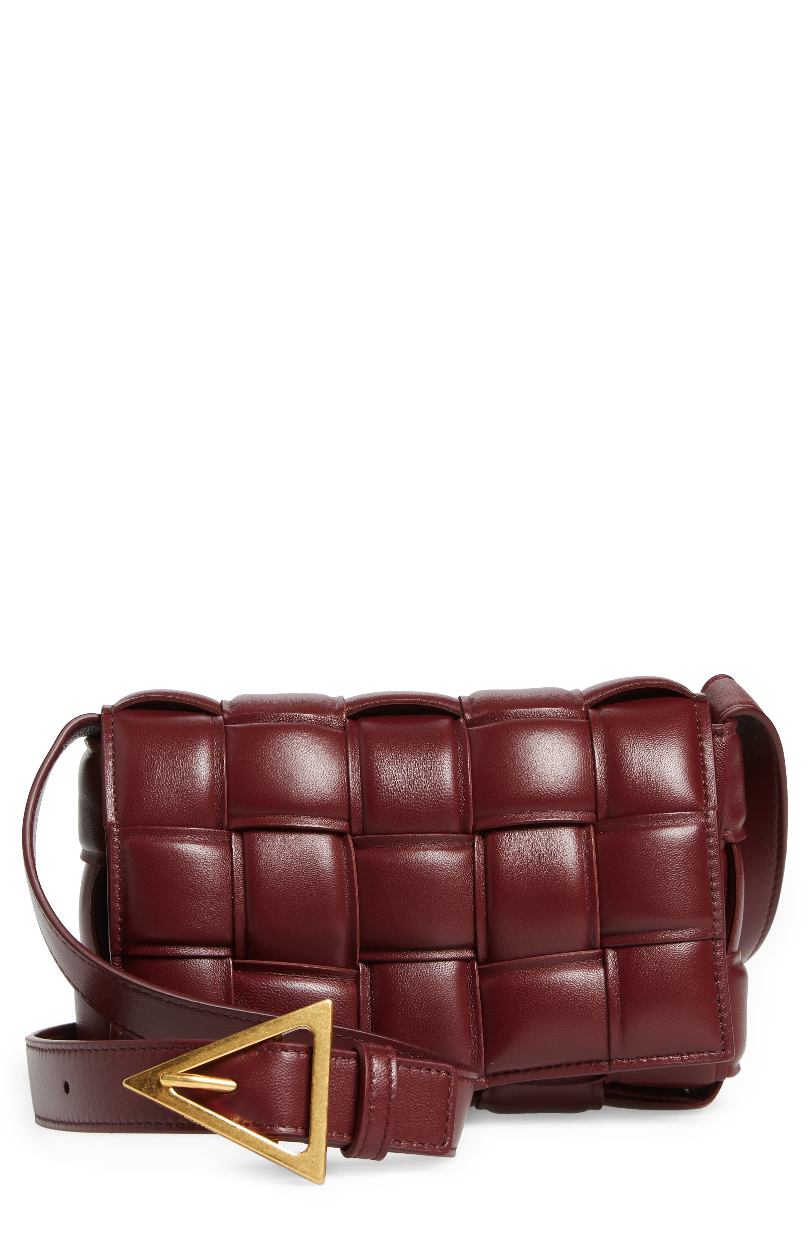 burgundy leather crossbody bag