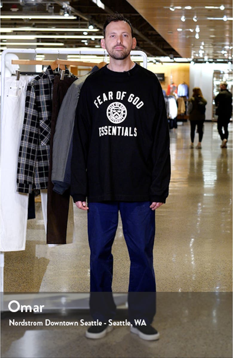 Long Sleeve Cotton Jersey Graphic T-Shirt, sales video thumbnail