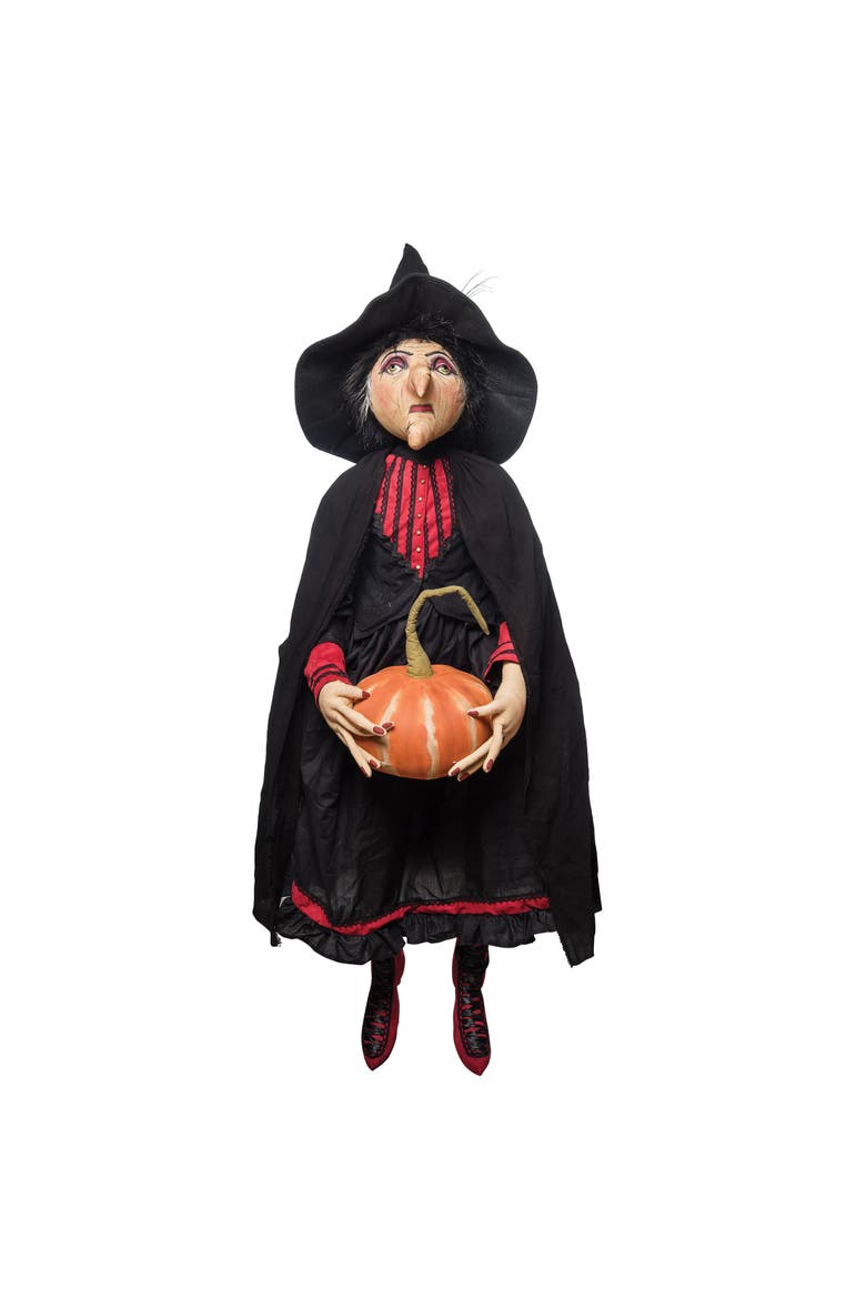 Risika Witch Halloween Joe Spencer Gathered Traditions Figurine, Main, color, Black