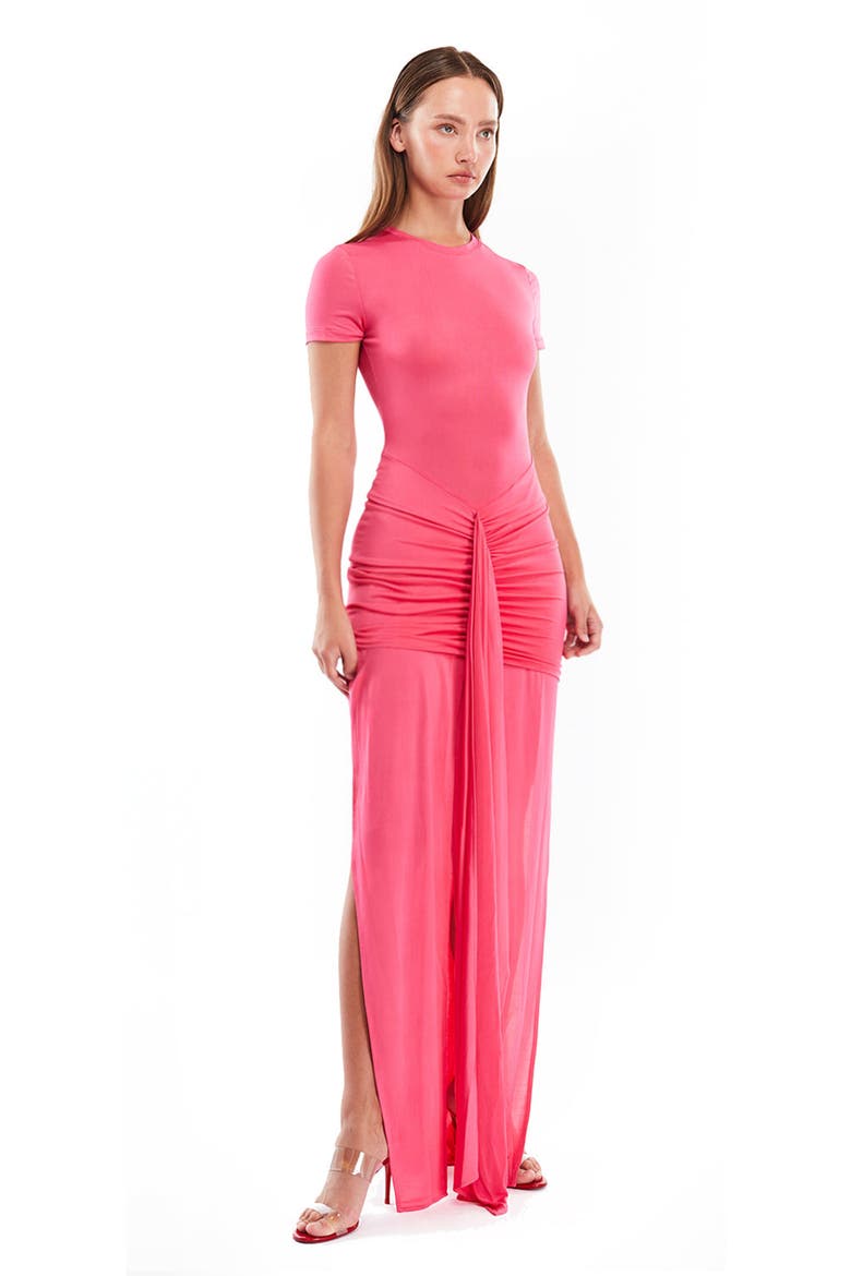 Viola T Shirt Dress, Alternate, color, Fushia